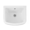 Pilozzo lavanderia sospeso 48x44 cm in ceramica bianco per interno ed esterno