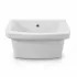 Pilozzo lavanderia sospeso 48x44 cm in ceramica bianco per interno ed esterno