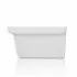 Pilozzo lavanderia sospeso 48x44 cm in ceramica bianco per interno ed esterno