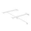 Coppia staffe per pilozzo sospeso regolabili 28-46 cm in acciaio