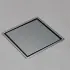 Scarico doccia a pavimento 15x15 cm con canalina quadrata e sifone acciaio inox cromato