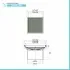 Scarico doccia a pavimento 15x15 cm con canalina piastrellabile quadrata e sifone acciaio inox