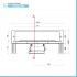 Scarico doccia a parete 35 cm con cover acciaio inox cromato e scarico incluso