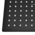 Soffione doccia quadrato 30x30 cm in acciaio inox nero opaco anticalcare