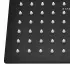 Soffione doccia quadrato 30x30 cm in acciaio inox nero opaco anticalcare
