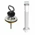 Kit di scarico per lavatoio in ceramica con sifone e piletta in ottone