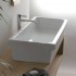 Lavabo a canale 90x45 cm dappoggio o sospeso in ceramica lucida 
