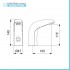 Rubinetto lavabo elettronico a fotocellula Idral ottone cromo