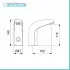 Rubinetto lavabo elettronico a fotocellula Idral ottone cromo