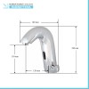Miscelatore lavabo elettronico a fotocellula ottone cromo