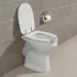 Copriwater per wc disabili con apertura frontale in MDF bianco