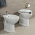Copriwater per wc disabili con apertura frontale in MDF bianco