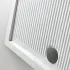 Piatto doccia 80x80 H 6.5 quadrato in ceramica bianca con antiscivolo Ferdy
