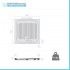 Piatto doccia 90x90 H 6 quadrato in ceramica bianca con antiscivolo