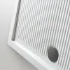 Piatto doccia 80x120 H 6.5 rettangolare in ceramica bianca con antiscivolo Ferdy