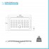 Piatto doccia 70x120 H 4 rettangolare in ceramica bianca con antiscivolo Cube