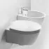 Sanitari sospesi Rimless Simas LFT Spazio con copriwater soft close incluso