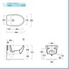 Sanitari sospesi Rimless Simas LFT Spazio con copriwater soft close incluso