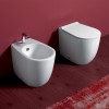 Copriwater originale serie Vignoni Simas bianco con chiusura soft-close