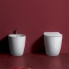 Copriwater originale serie Vignoni Simas bianco con chiusura soft-close