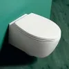 Wc sospeso Rimless LFT Spazio di Simas in ceramica bianca lucida