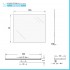 Specchio bagno 70x105 cm reversibile con luce LED naturale 