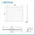 Specchio bagno 70x105 cm reversibile con luce LED naturale 