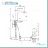 Set miscelatori lavabo e bidet cromati Piralla Baci piletta inclusa