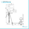Set miscelatori lavabo bidet cromati Piralla Essenza con scarico incluso