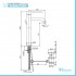 Set miscelatori lavabo alto e bidet cromati Piralla Essenza scarico incluso