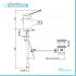 Set miscelatori lavabo e bidet cromati Piralla Ariel scarico incluso