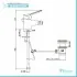 Set miscelatori lavabo bidet e vasca con kit doccia cromati Piralla Ariel scarico incluso