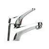 Set miscelatori lavabo bidet e vasca con kit doccia cromati Piralla Ariel scarico incluso