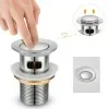 Rubinetto bidet cromato serie Kubo con scarico click clack incluso