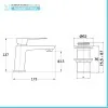 Set miscelatori cromati lavabo bidet e vasca con kit doccia Kubo
