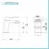 Set miscelatori cromati lavabo bidet e vasca con kit doccia Kubo