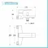Set miscelatori cromati lavabo bidet e vasca con kit doccia Kubo