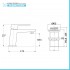 Set miscelatori lavabo bidet e doccia esterno cromo lucido Kubo