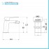 Set miscelatori lavabo bidet e doccia con deviatore cromo lucido Kubo