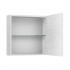 Pensile bagno 45 cm rovere bianco anta reversibile