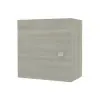 Pensile bagno 45 cm rovere grigio anta reversibile