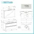 Mobile bagno sospeso 100 cm Master grigio cemento con specchio contenitore
