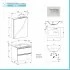 Mobile bagno sospeso 60 cm Master bianco opaco con specchio contenitore