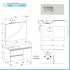 Composizione bagno sospesa 100 cm Master grigia con top e specchio