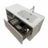 Mobile bagno sospeso 100 cm Master grigio con cassetti soft-close