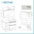 Mobile bagno sospeso 100 cm Master grigio con cassetti soft-close