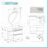 Mobile bagno sospeso 100 cm Master rovere con lavandino e specchio
