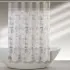 Tenda Doccia Tinta Unita Beige In Vinile 180 X 200h Cm Con Ganci