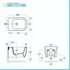 Sanitari sospesi rimless Simas Henges con sedile soft close incluso