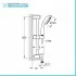 Saliscendi doccia Grohe New Tempesta 100 a 3 getti con porta oggetti